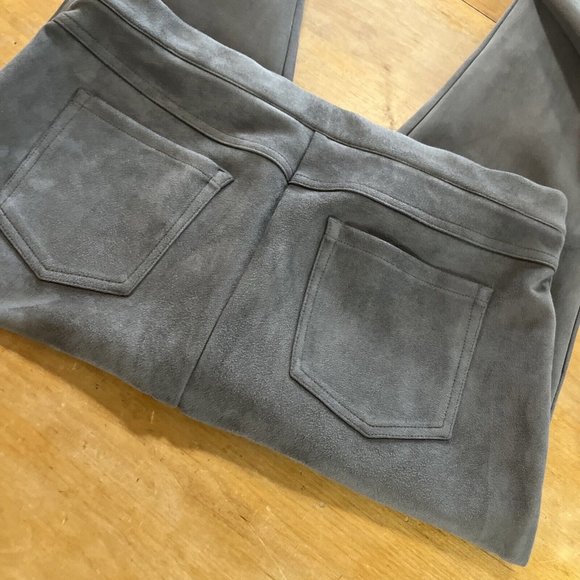 ERIC Taupe Faux Suede Stretchy Leggings Women’s Sz 10 - Picture 9 of 10